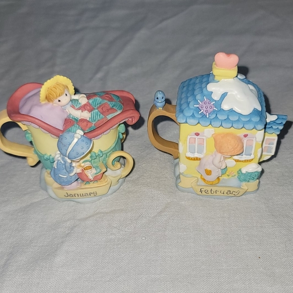 Precious Moments Avon Exclusive Mini Tea Pot Sets